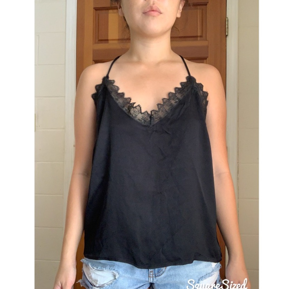 Q + A Los Angeles Black Blouse
